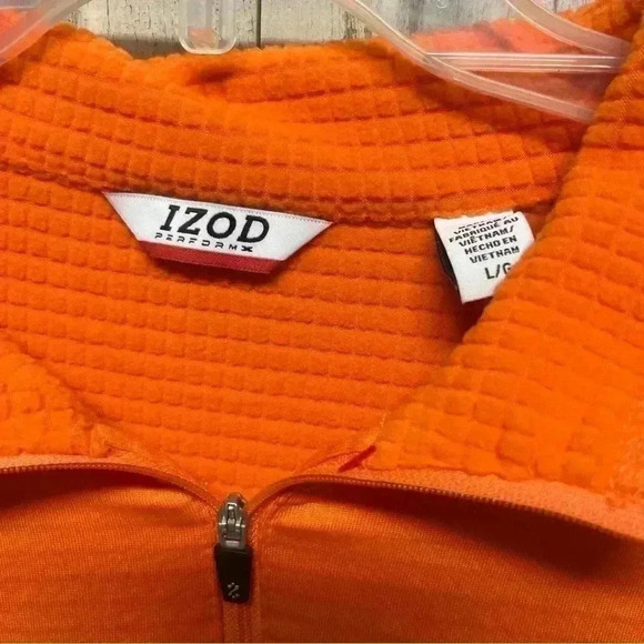 IZOD PerformX Orange Pullover Sweater Size Large NWT - Picture 3 of 10
